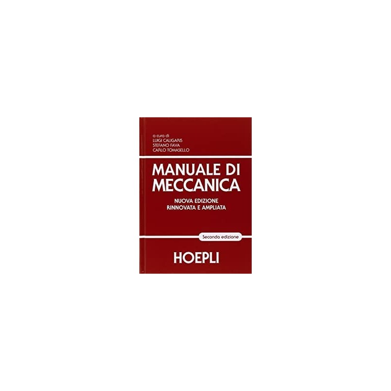 9788820366452 Manuale di meccanica Caligaris Fava Tomasello