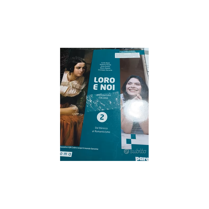 9788839563729 Loro e noi 2 Dal Barocco al Romanticismo BALDI