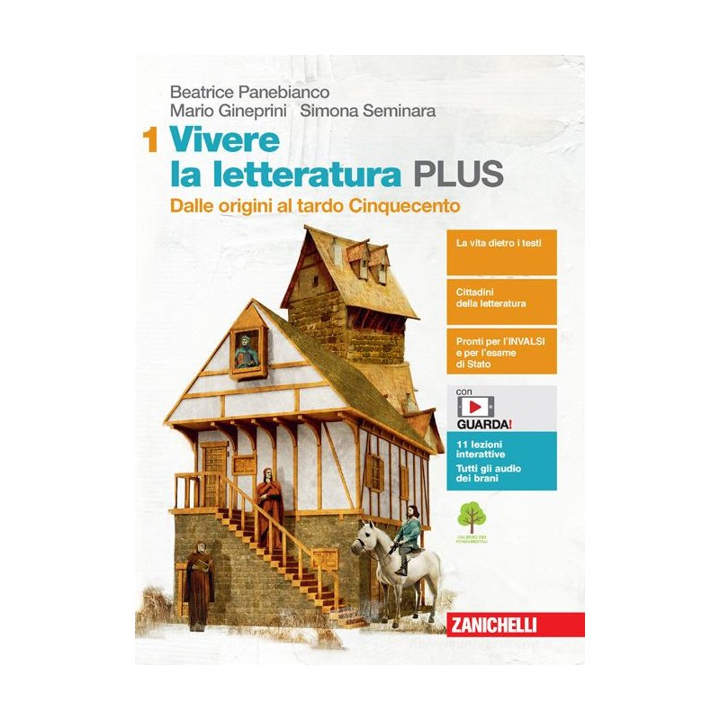 9788808679949   Vivere la letteratura Plus 1 PANEBIANCO