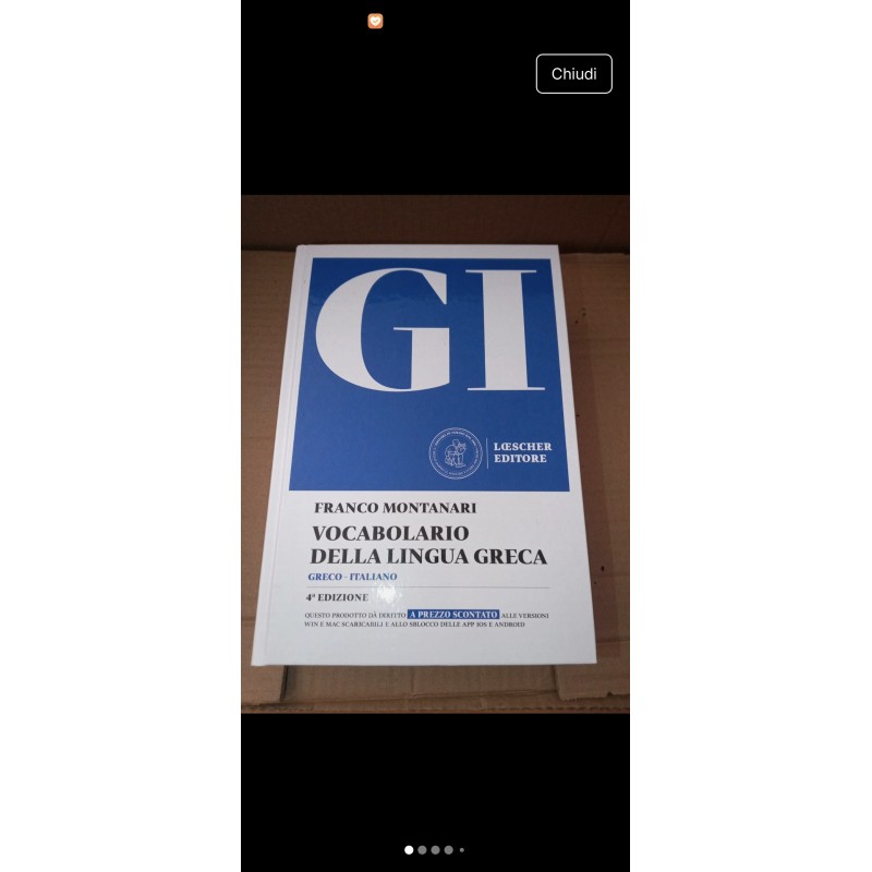 9788858350201 Vocabolario GI quarta edizione 2025 Montanari