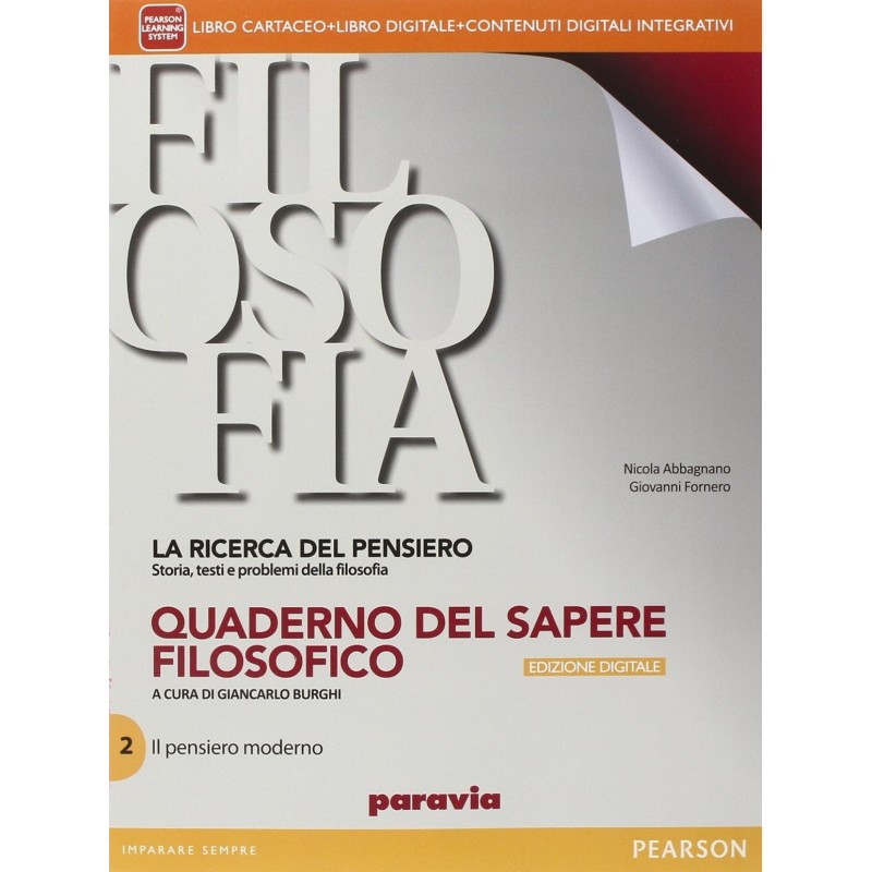 9788839522313 Ricerca del pensiero 2 INTERATTIVA